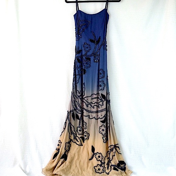 Jé Matadi Dresses & Skirts - 🆕💎Silk, Open Back, Hand Beaded Gown💎